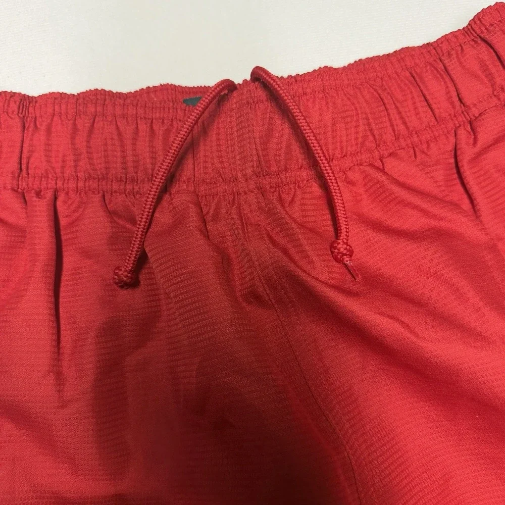 Adidas Red Men's L Large Lined Track Pants 9623A New NWT Active NCAA Team 2012